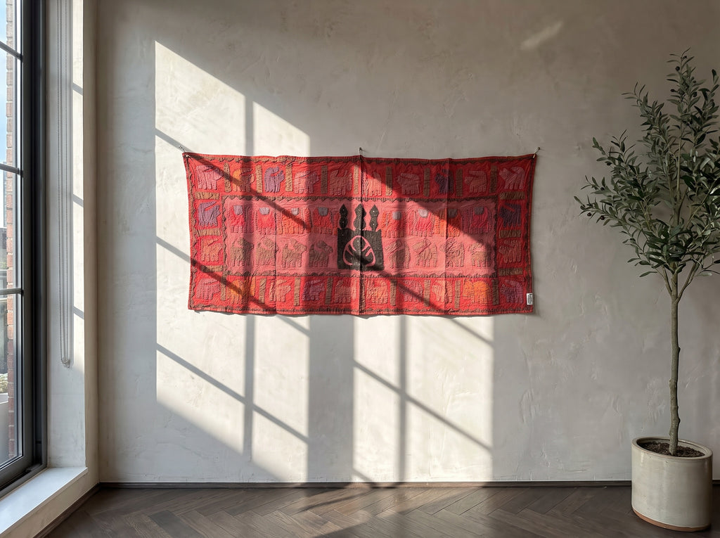 Trillium Appliqué Pure Cotton Wall Hanging