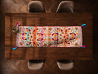 Garden Reverie Exclusive Hand Embroidered Suzani Kantha Runner