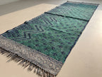 Zen Fern Vintage Handmade Kantha Silk Runner
