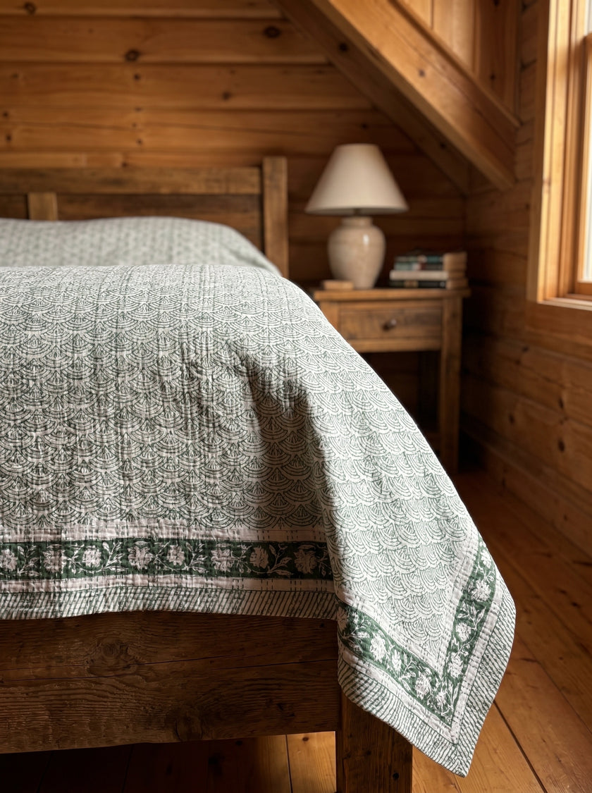 Bedspread texture detail