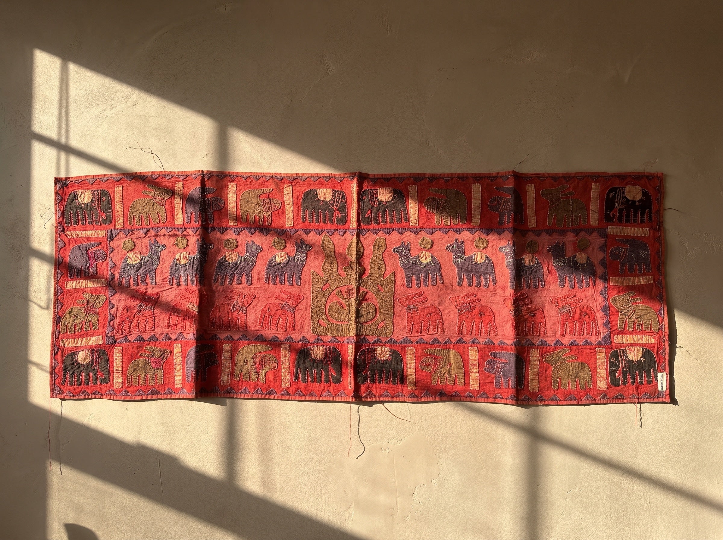 Fireweed Appliqué Pure Cotton Wall Hanging