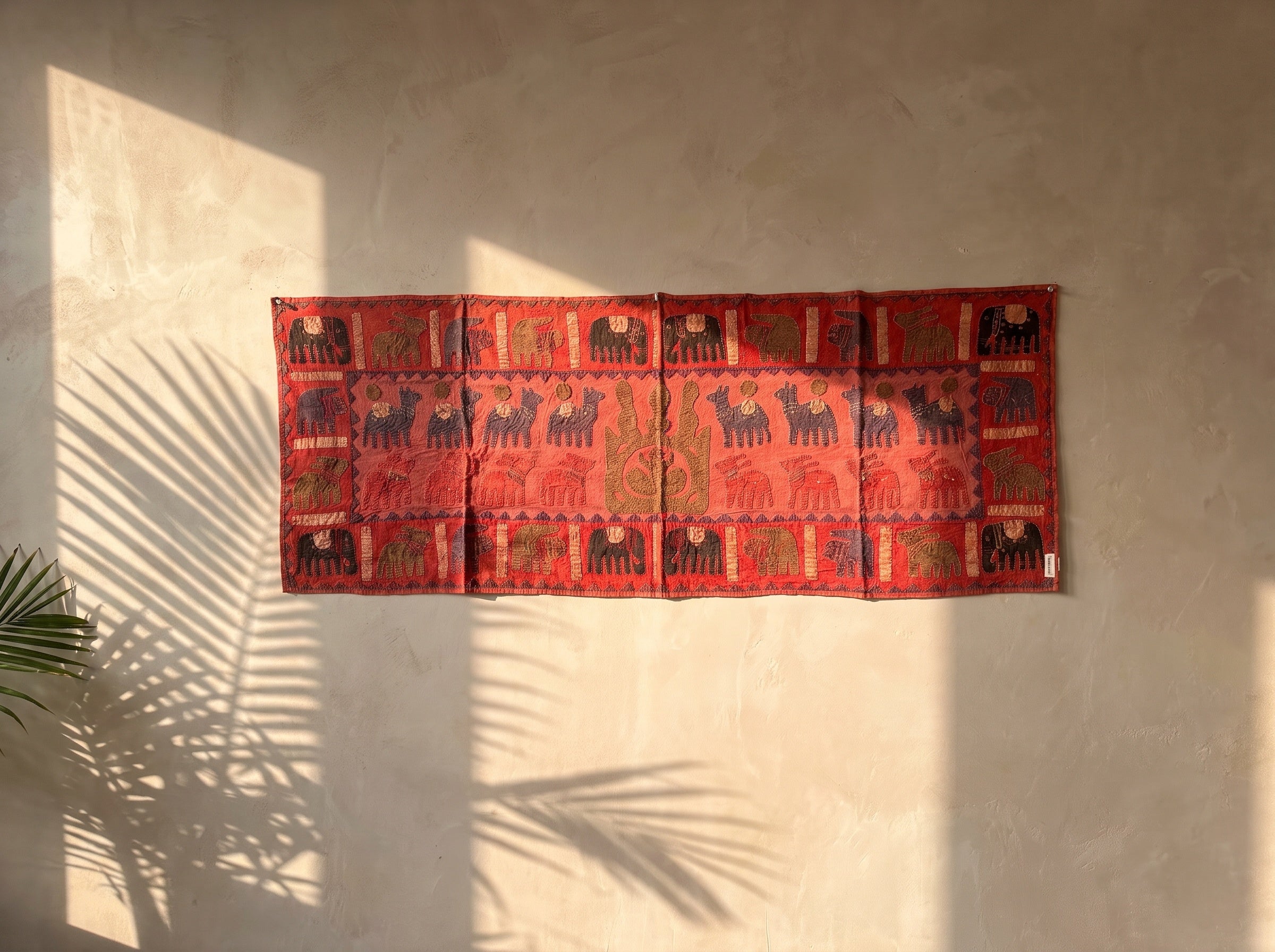 Fireweed Appliqué Pure Cotton Wall Hanging