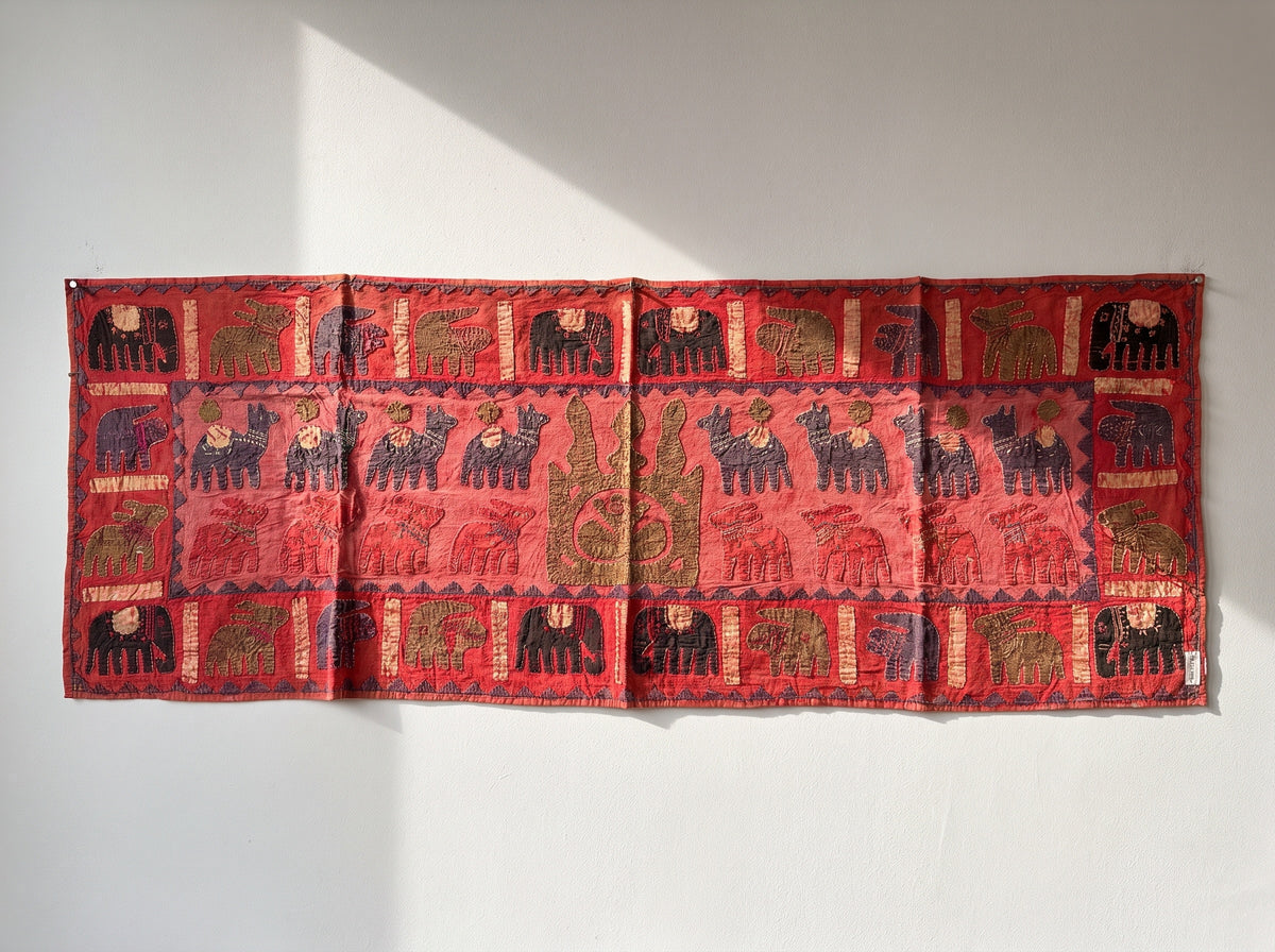 Fireweed Appliqué Pure Cotton Wall Hanging