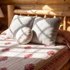 Spreading Spruce Handmade Kantha Queen Bedspread