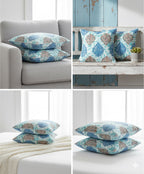 Rustic Paisley Cotton Cushion Cover