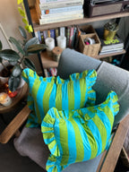 Blue and Green Sand Cushion Cover