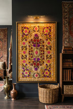 Still Waters Luxury Vintage Suzani Kantha Throw