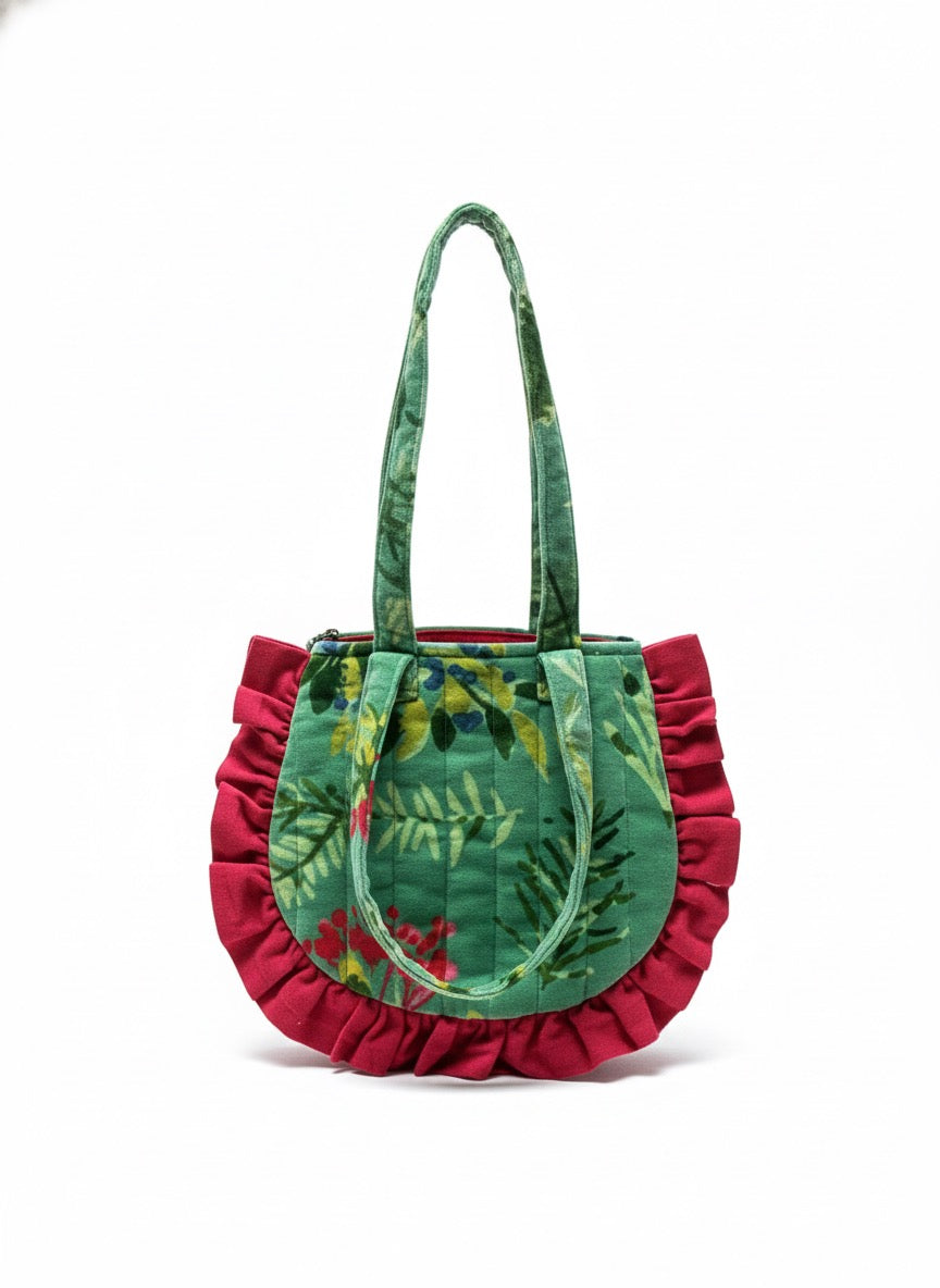 Wildberry RuffleTote Bag (Small)