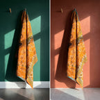 Whisper Stone Luxury Vintage Suzani Kantha Throw