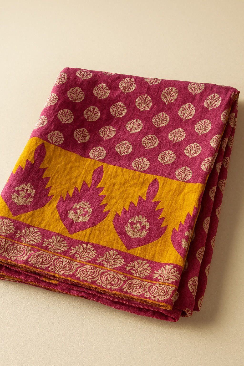 Gulzar Royale Hand-Made Kantha Throw Blanket