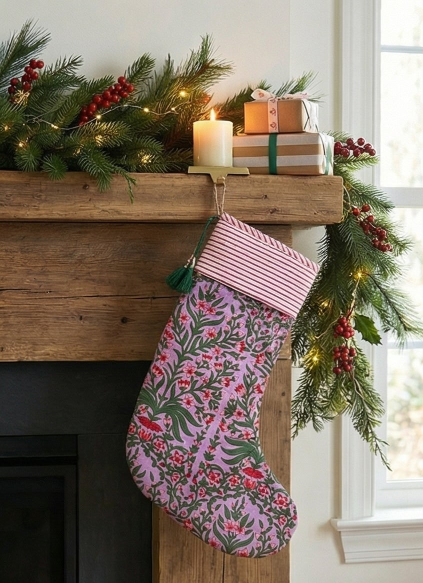Lilac Garden Heirloom Stocking