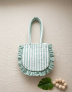 Mint Ruffle Daydream Tote Bag (Small)
