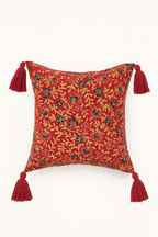 Red Poppy Reverie Cushion Cover