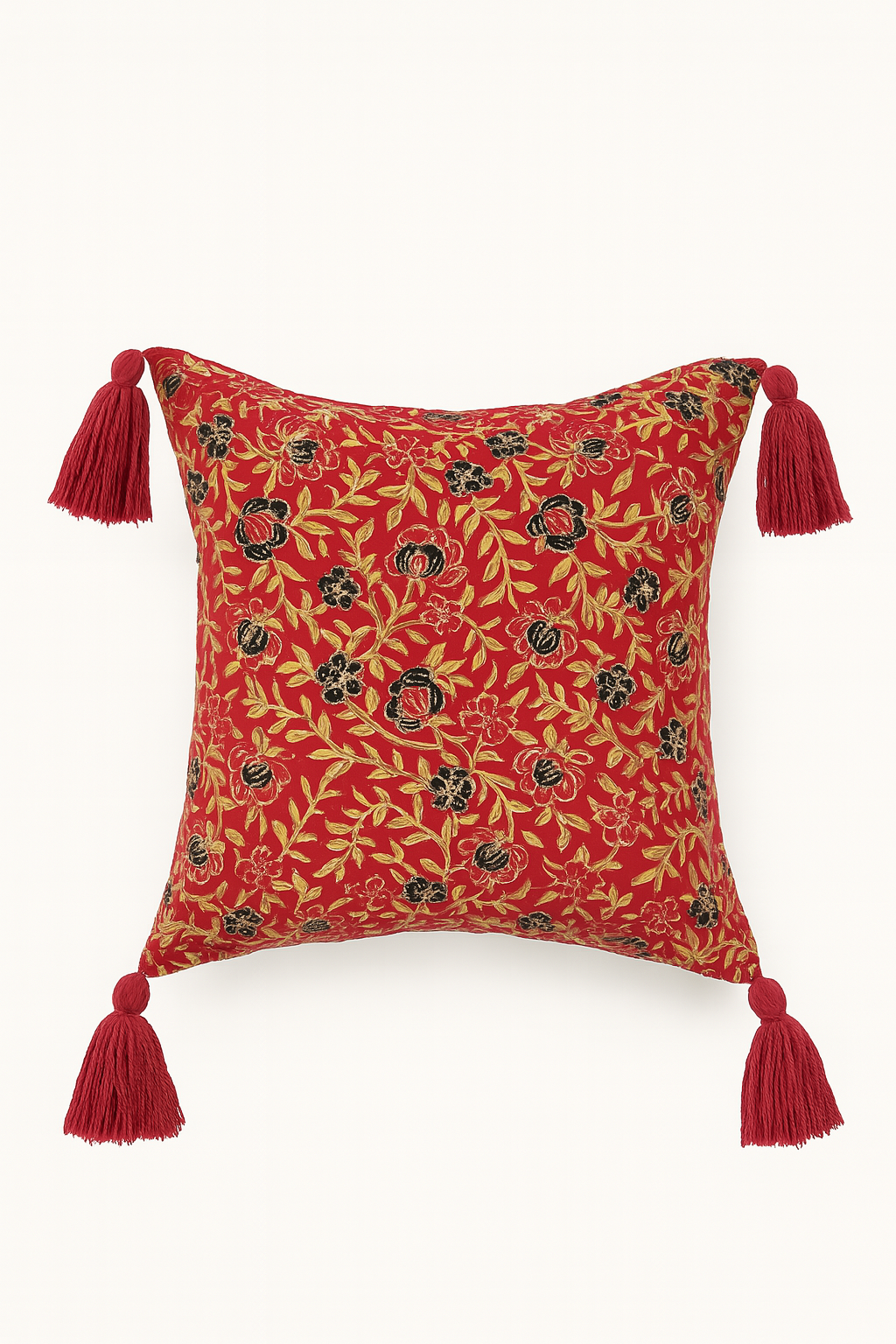 Red Poppy Reverie Cushion Cover