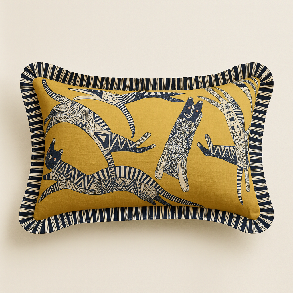 Cats Are Yellow Cushion Cover