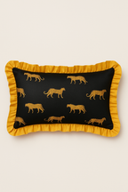 Black Leopard Cushion Cover