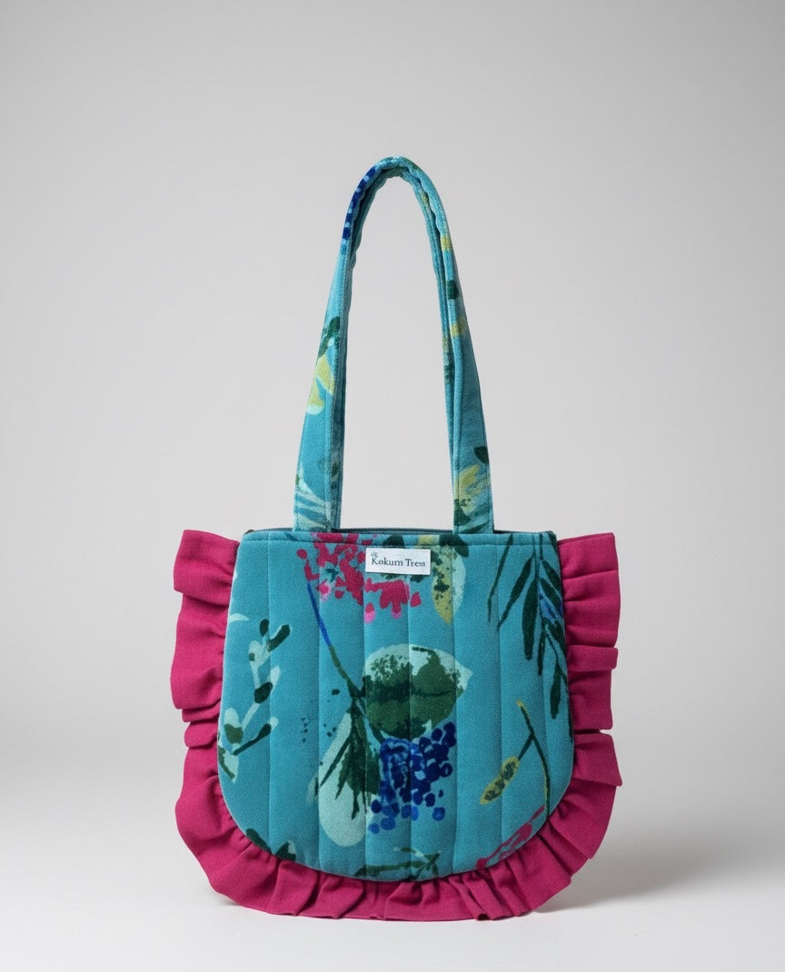 Wildberry RuffleTote Bag (Small)