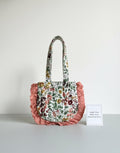 Raspberry Dreams Ruffle Tote Bag