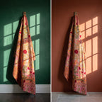A Lily Luxury Vintage Suzani Kantha Throw