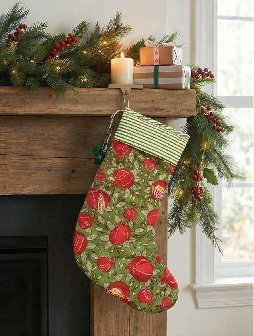 Pomegranate Grove Christmas stockings