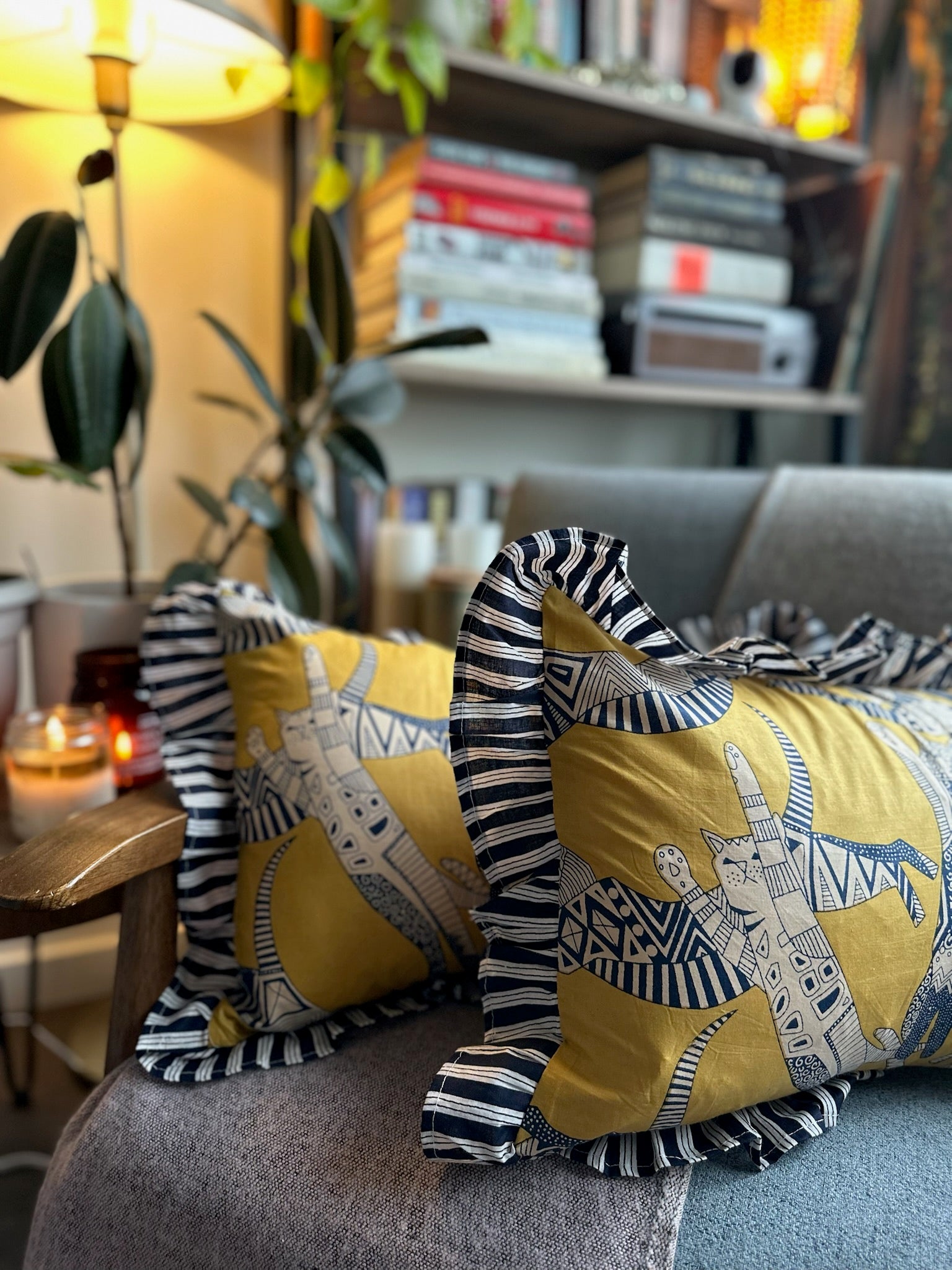 Cats Are Yellow Cushion Cover