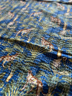 Sky Stone Cotton Reversible Kantha Throw