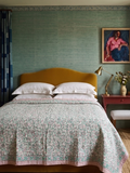 Heritage Indigo Handmade Kantha Queen bedspread