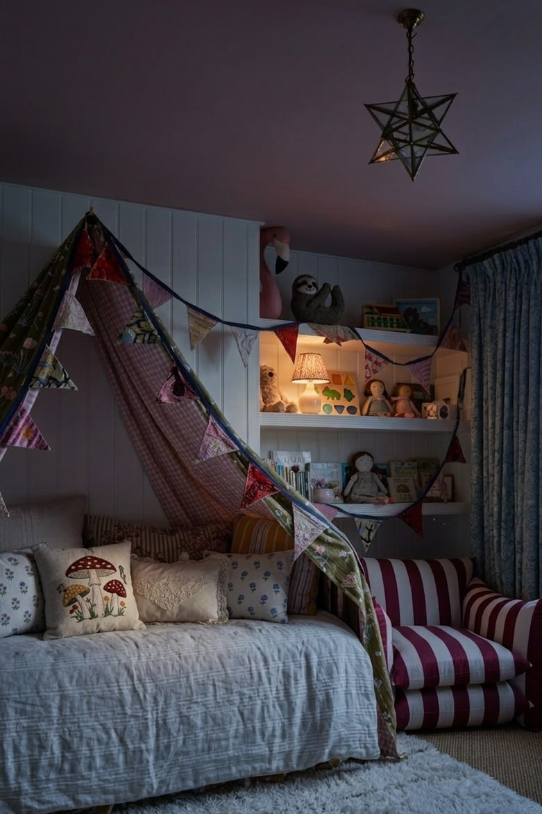 Stone Bloom Hand Embroidered Suzani Bunting