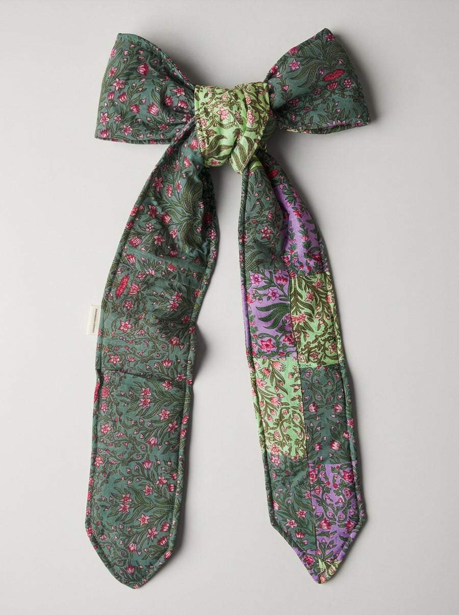 Jewel Tone Paisley Heirloom Christmas Topper Extra Big Bow