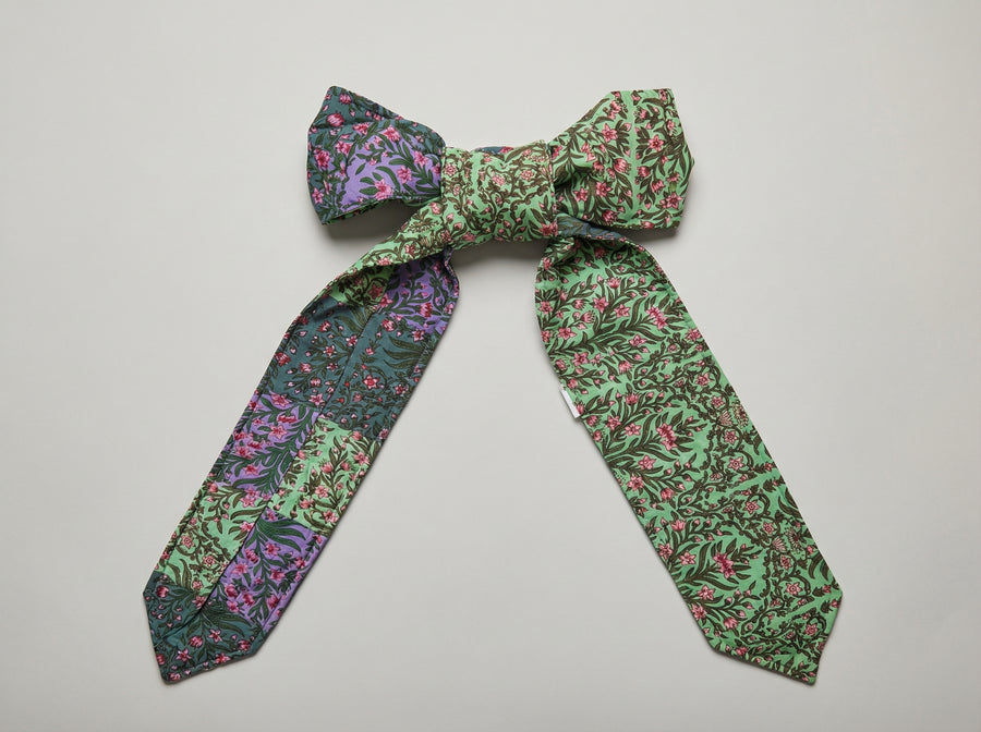 Jewel Tone Paisley Heirloom Christmas Topper Extra Big Bow