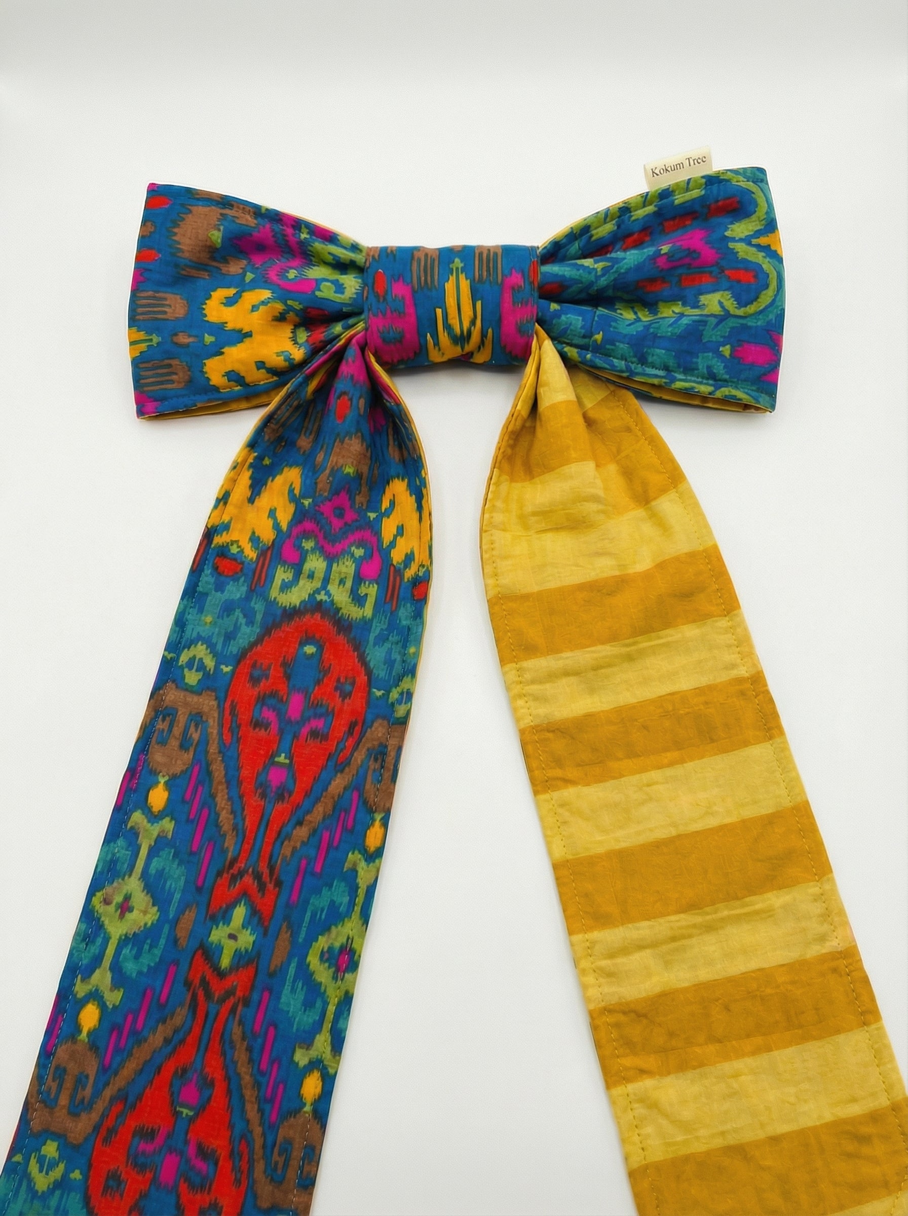 Kaleidoscope Patchwork Heirloom Christmas Topper Extra Big Bow