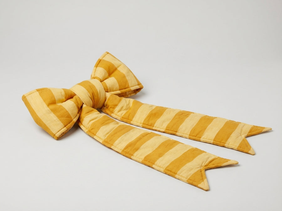 Grand nœud de Noël doré et épicé pour sapin, édition héritage