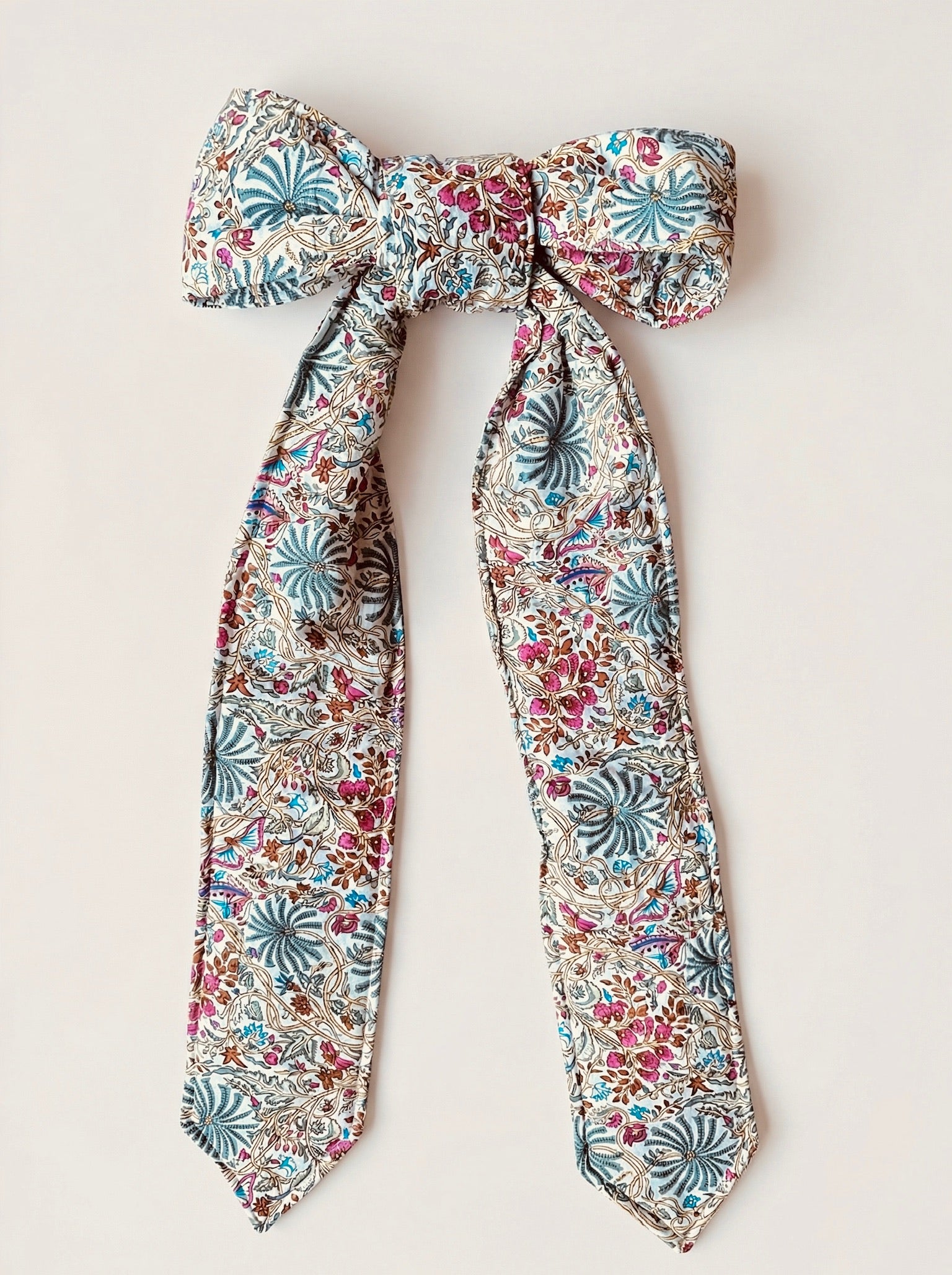 Saffron Stripe Heirloom Christmas Topper Extra Big Bow