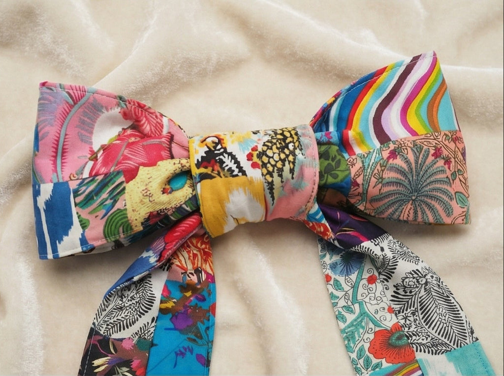 Evergreen & Ruby Check Evergreen Christmas Topper Extra Big Bow