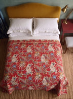 Jungle Life Cotton Hand-Made Kantha Bed-spread