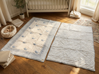 Swimming Dolphins - 100% cotton, Reversible Hand Made Artisnal Baby Quilt