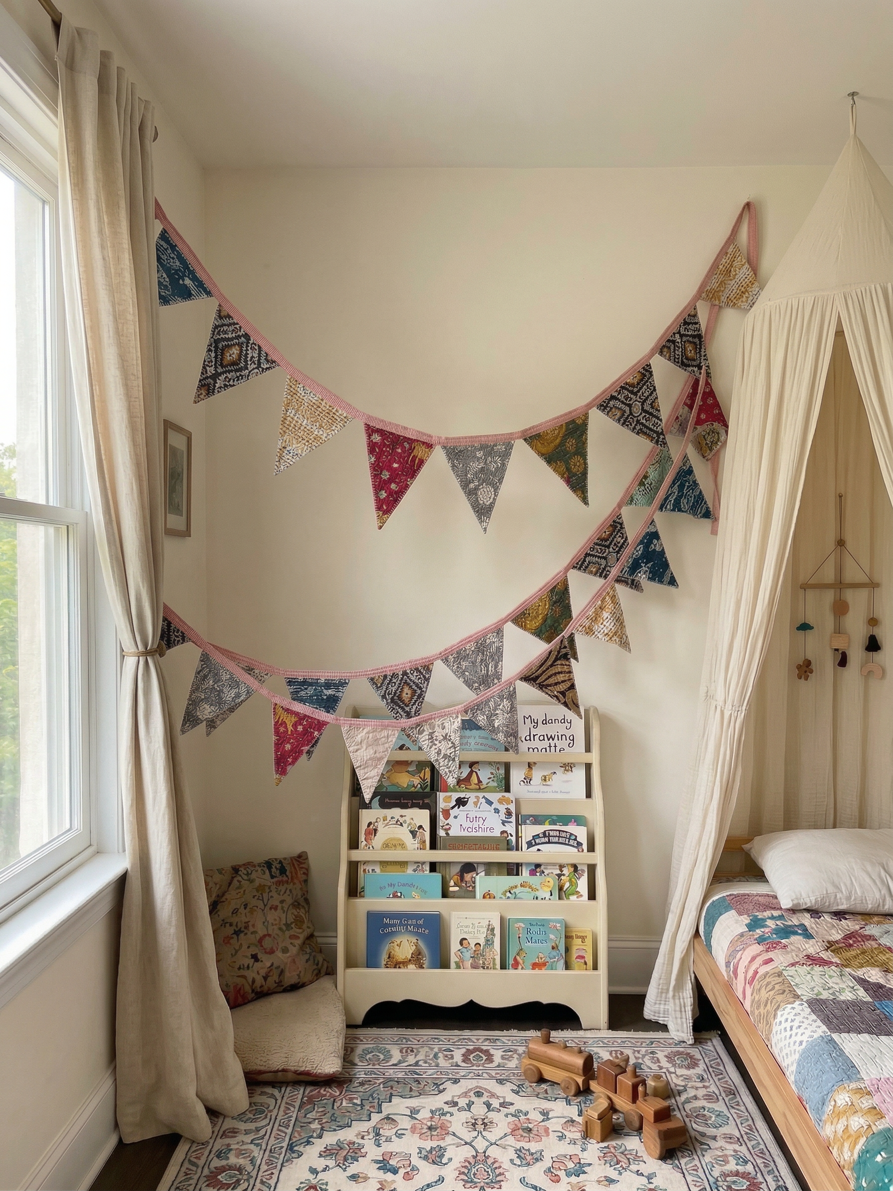 Olive Grove Hand Embroidered Suzani Bunting