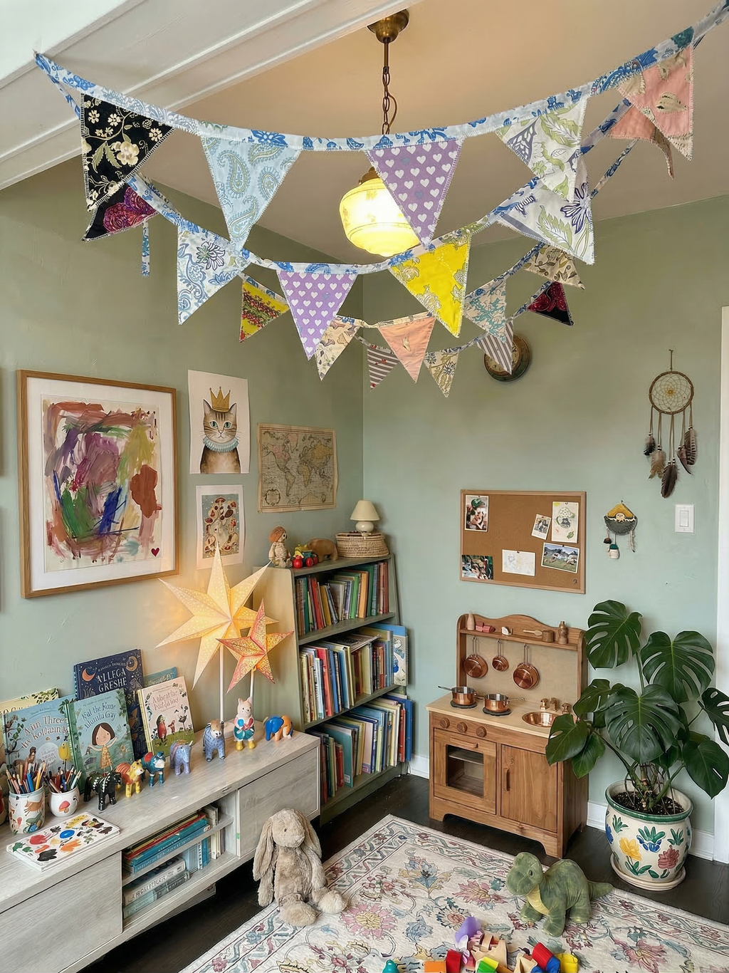 Stone Quiet Hand Made Bunting