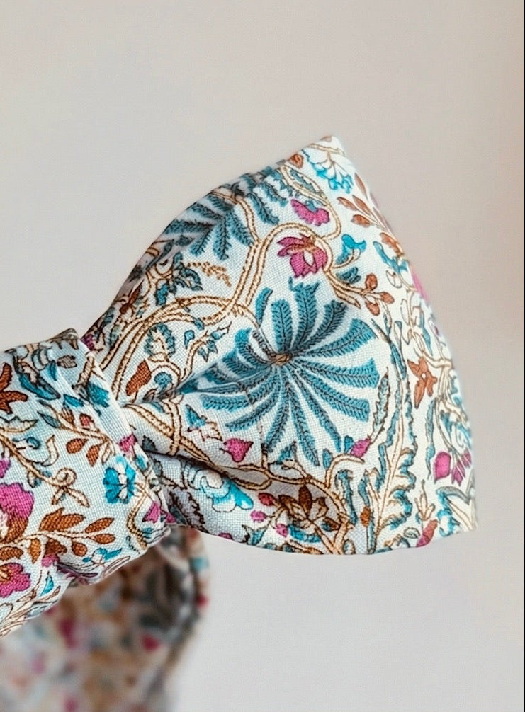 Saffron Stripe Heirloom Christmas Topper Extra Big Bow