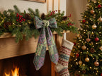 Jewel Tone Paisley Heirloom Christmas Topper Extra Big Bow