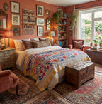 Mystic River Luxury Vintage Suzani Kantha Throw