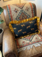 Black Leopard Cushion Cover