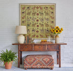 River Teal Pure Cotton Artisan Wall Hanging