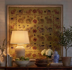 River Teal Pure Cotton Artisan Wall Hanging