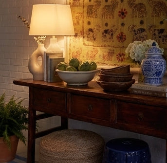 River Teal Pure Cotton Artisan Wall Hanging