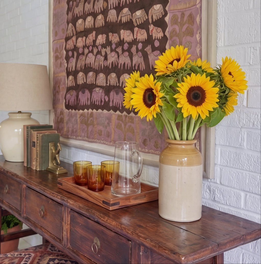 Earth Glow Pure Cotton Artisan Wall Hanging