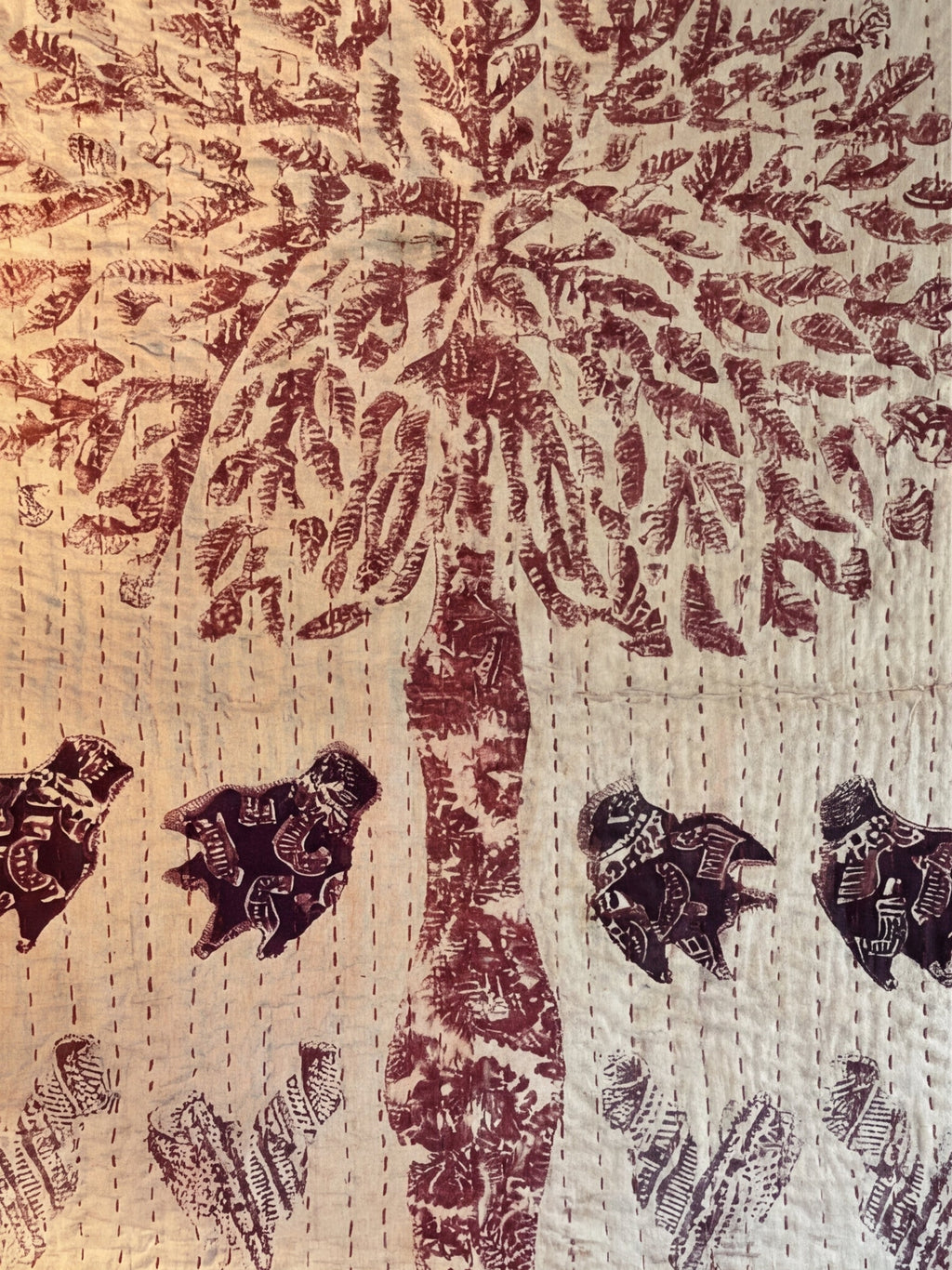 Sienna Bloom Pure Cotton Artisan Wall Hanging