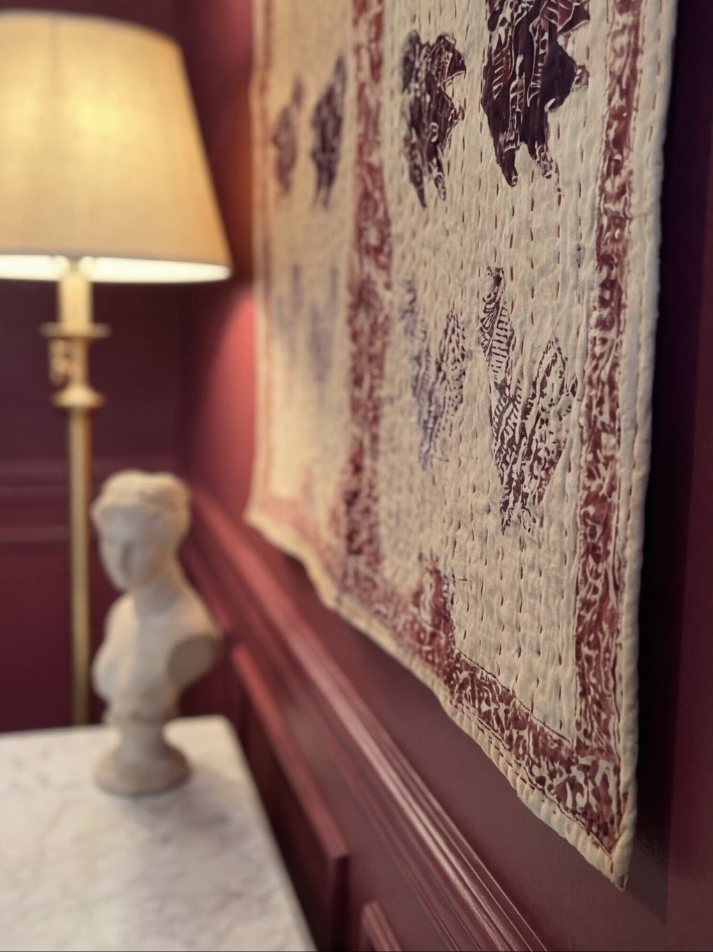 Sienna Bloom Pure Cotton Artisan Wall Hanging