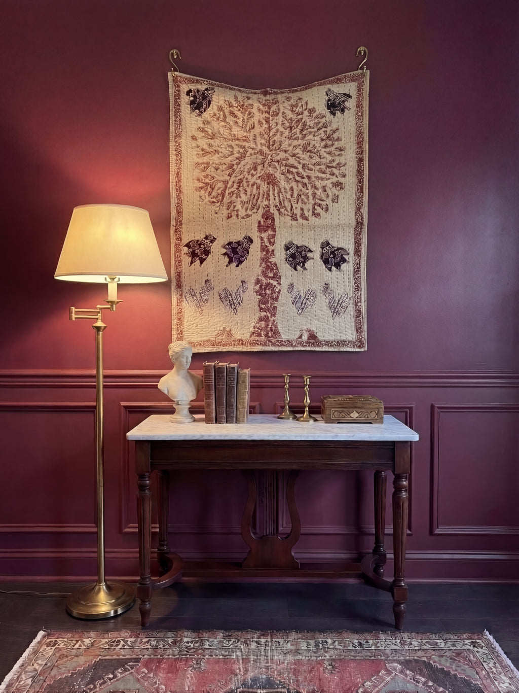 Sienna Bloom Pure Cotton Artisan Wall Hanging