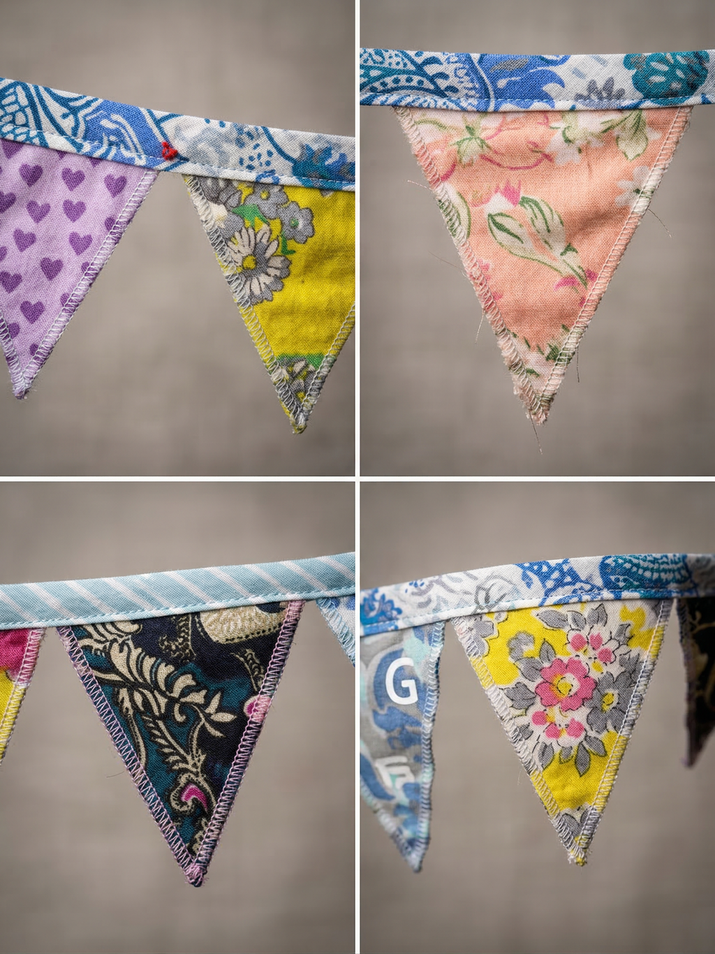 Stone Quiet Hand Made Bunting